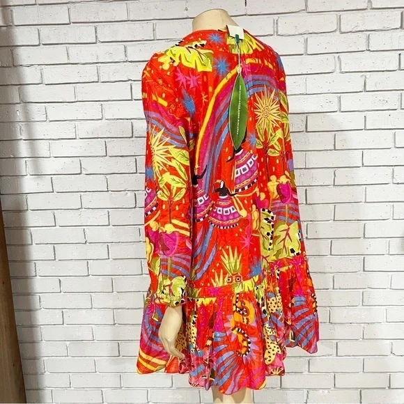 Farm Rio Women’s Magic Forest Cotton Dress - Picture 6 of 12